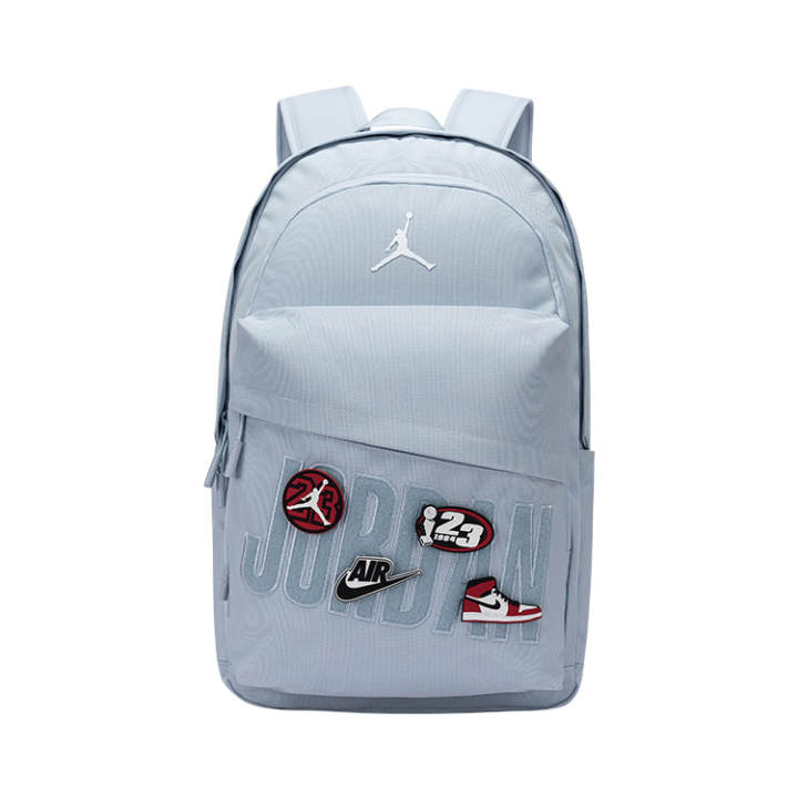 Jordan Jordan Polyester Backpack Large Unisex Gray Blue