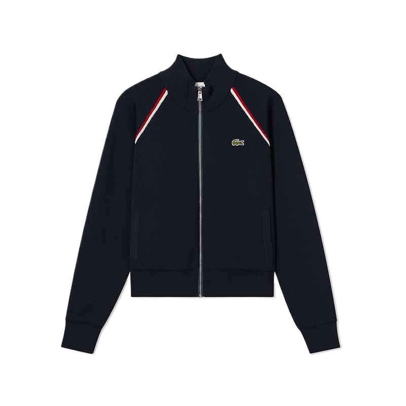 LACOSTE Jackets Women's Navy Blue Stand Collar Moderate Other