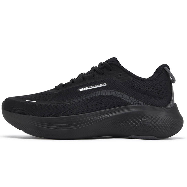 361° Cushioning, Wear Resistant Low top Casual Racing Running Shoes Men's Black