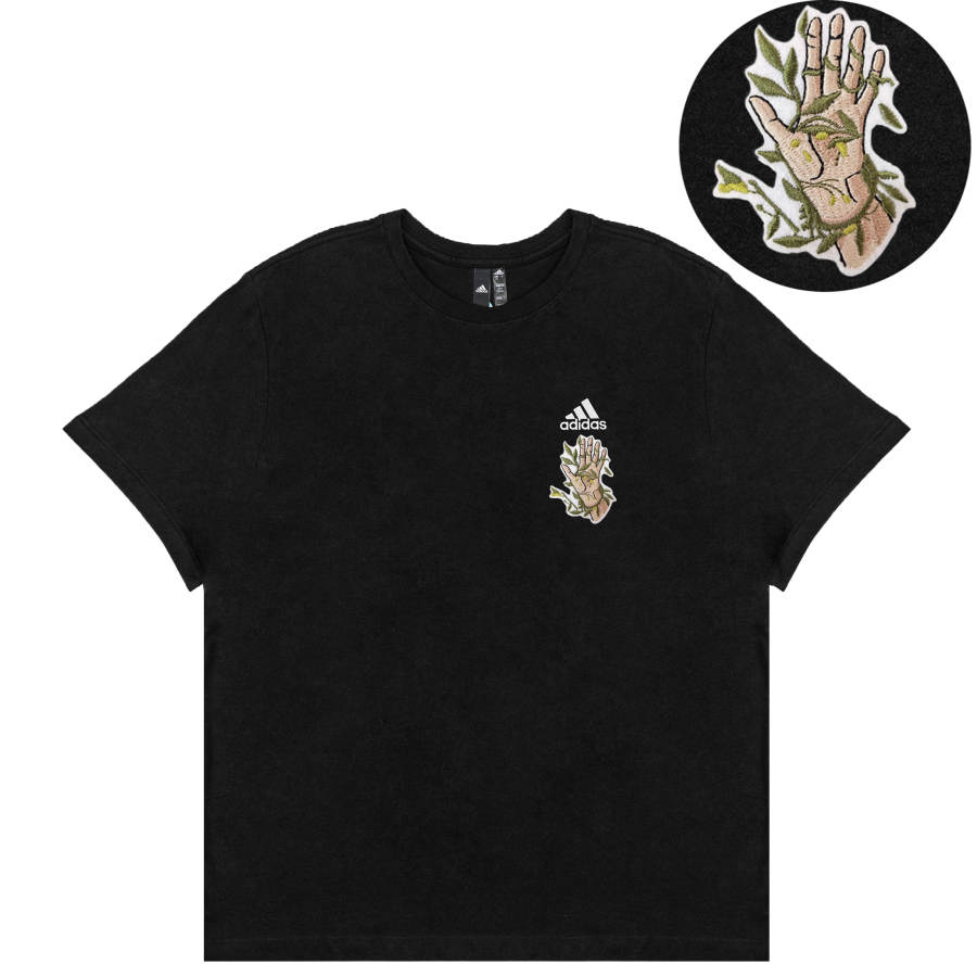 Adidas Adidas T Shirts Unisex Black Crew Neck Moderate Straight Fit