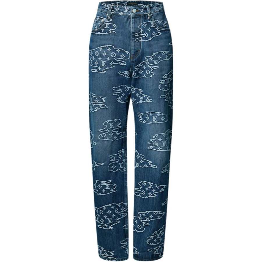 LOUIS VUITTON x Nigo Monogram FW25 Jeans Men's