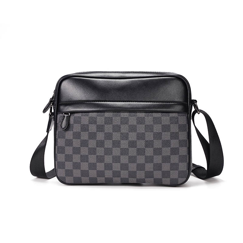 LAORENTOU Synthetic Leather Shoulder Bag Regular Men's Black