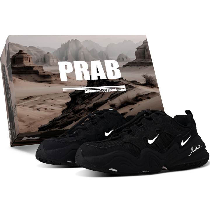 Nike Nike Tech Hera Abrasion Resistant Lightweight Height Increasing Low top Casual Shoes Unisex Black
