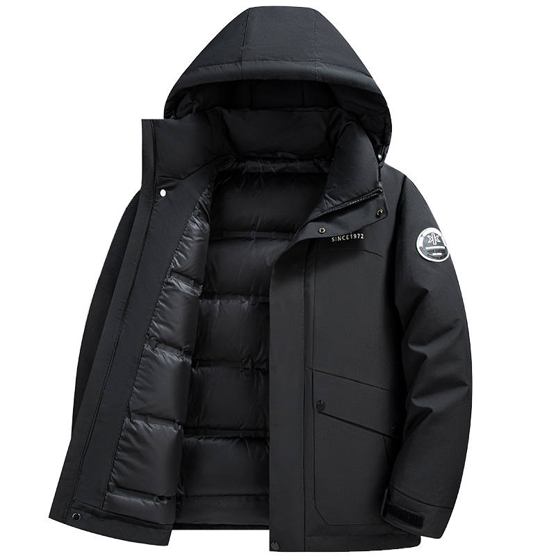 YALU Down Jackets Unisex Hooded Thickened