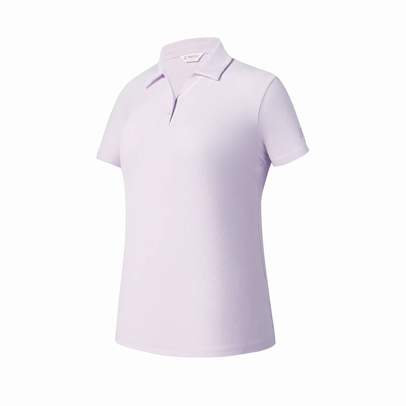 FILA Golf Short Sleeved POLO Women's Cloud Robe Purple