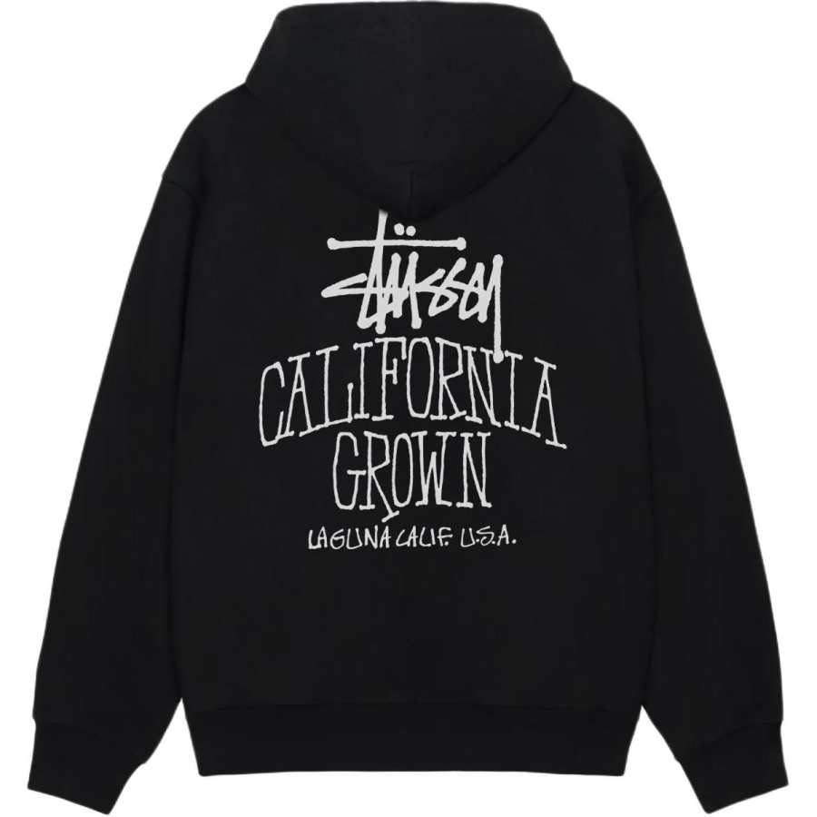 Stussy FW25 SS25 CALI GROWN ZIP HOODIE Sweatshirt Unisex