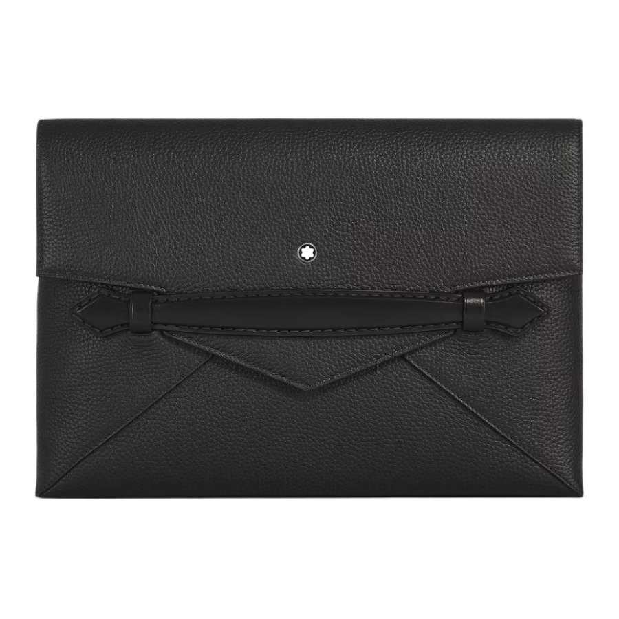 MONTBLANC MONTBLANC Leather Clutch Large Men's Black