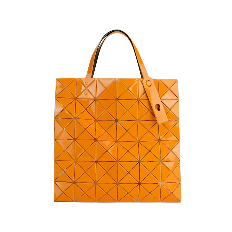ISSEY MIYAKE PVC Tote Bag, Shopping Bag, Handbag Women's Orange
