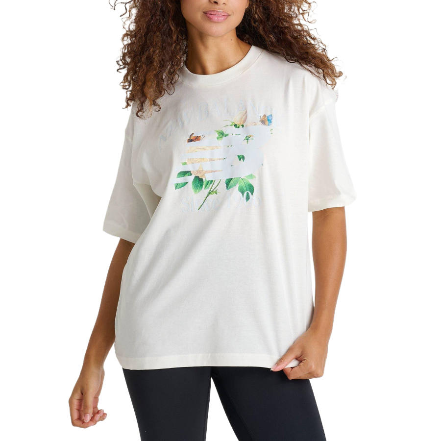 New Balance New Balance Graphic Drop Shoulder Sleeve T Shirt Women's