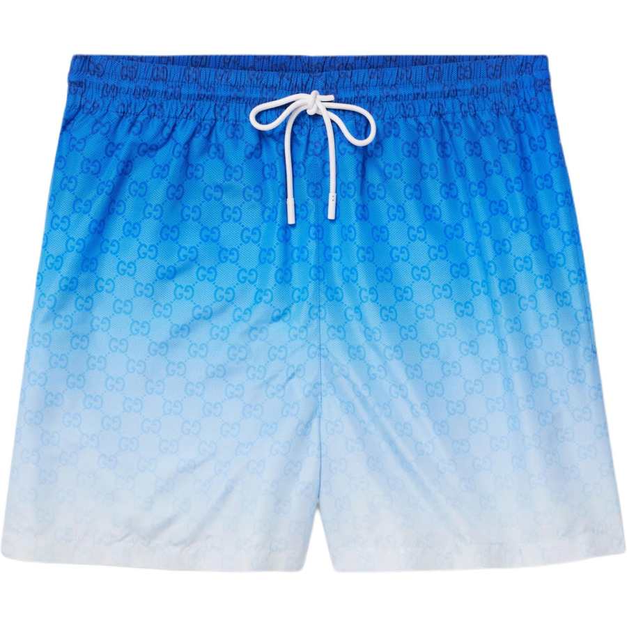 GUCCI FW25 Lido Collection Beach Shorts Men's Blue
