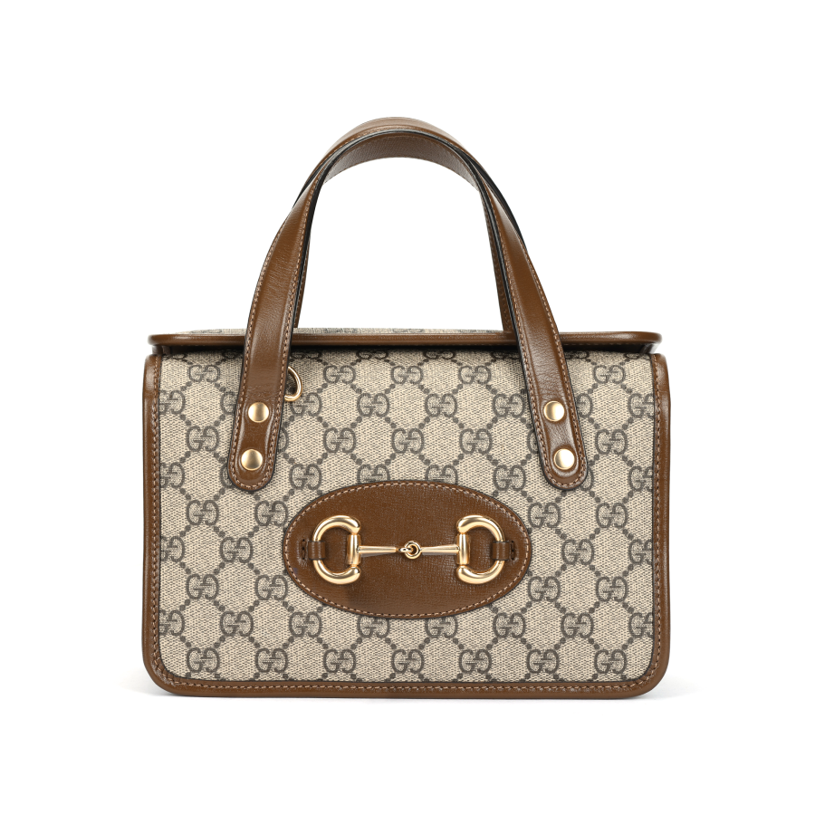 GUCCI Horsebit 1955 Mini Top Handle ShoulderBag Female Brown