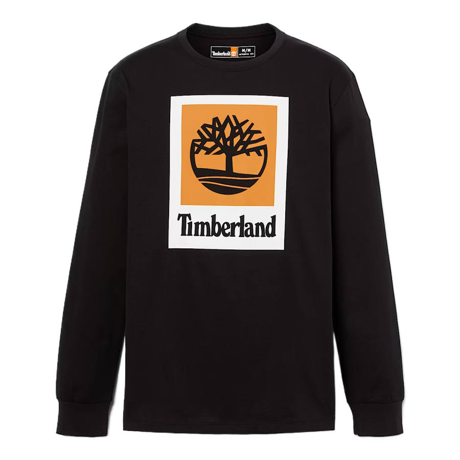 Timberland T Shirts Men's Black Crew Neck Moderate