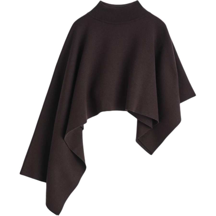 COS Cloaks Women's Dark Brown Moderate