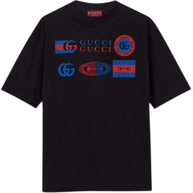 Gucci Printed cotton jersey T-shirt