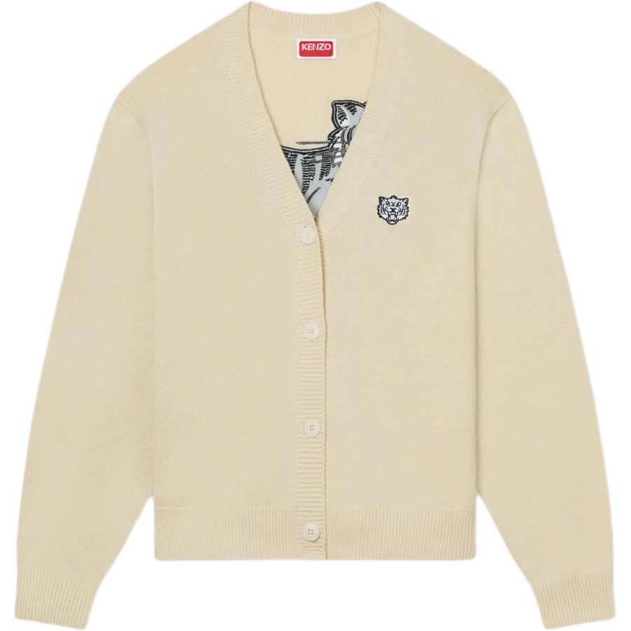 KENZO Happy Tiger Embroidered Cardigan