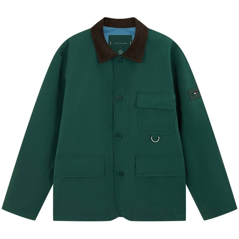 Tommy Hilfiger Jackets Men's Green L6K Lapel Moderate Other