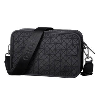 POLO Textile, Synthetic Leather Shoulder Bag Medium Unisex Black