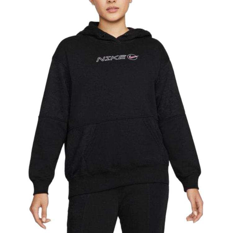 Nike Nike Clothing Sweatshirts Women's Black Hooded Non Detachable Moderate