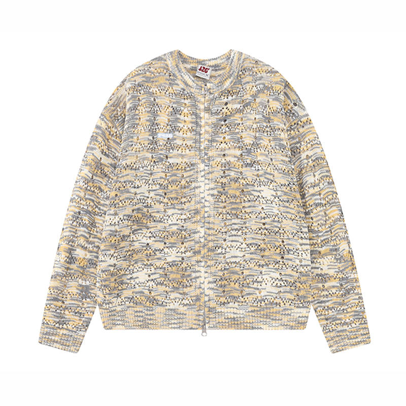F426 Sweaters Women's Crew Neck Moderate Cardigan