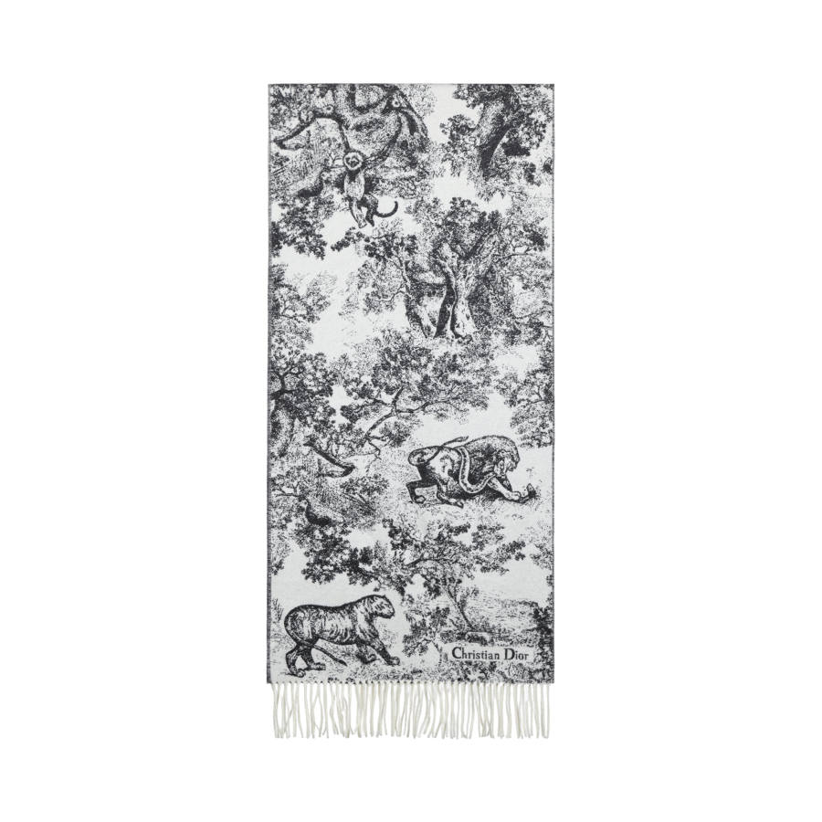 DIOR Knit Scarves Women's Marine Blue