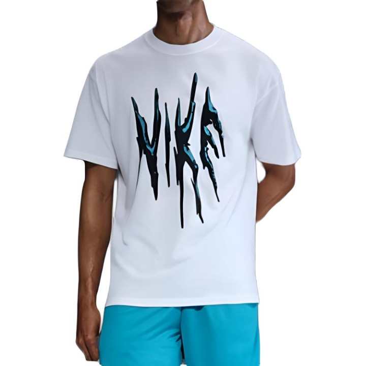 Nike Nike Clothing T Shirts Men's White Crew Neck Straight Fit
