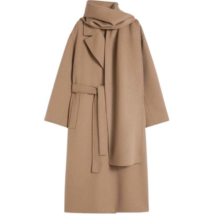 'S MAX MARA 'S Max Mara waist-belt wrap coat