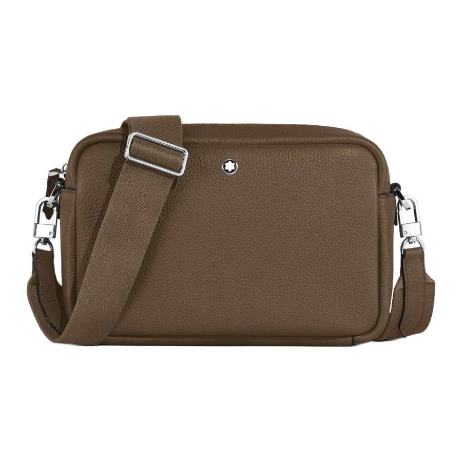 MONTBLANC Cow Leather Shoulder Bag Women's Hazel Brown