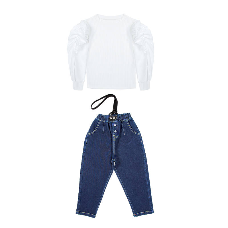 PROTECTCAMEL PROTECTCAMEL Kids Two Piece Skirt Sets Crew Neck Moderate Short