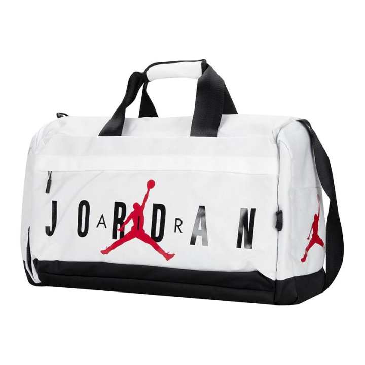 Jordan Jordan Polyester Travel Bag Gym Bag Large Unisex White