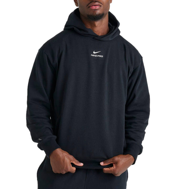 Nike Nike Dri Fit Sweatshirts Men's Black/White Hooded Moderate