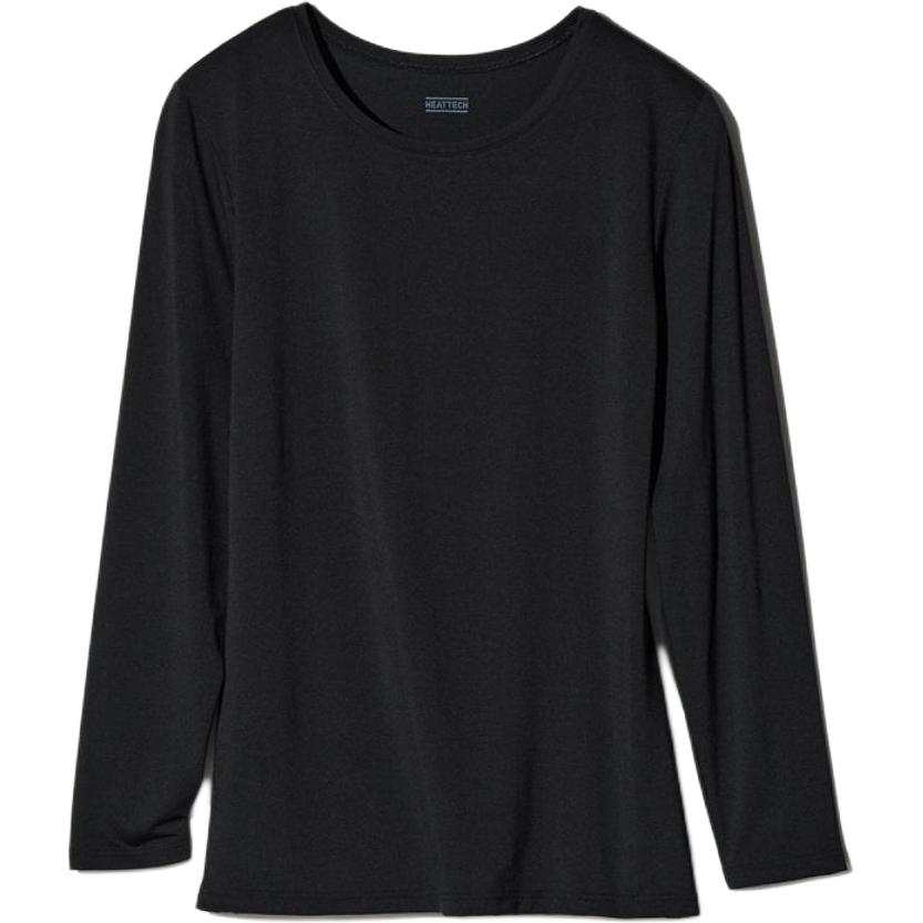 UNIQLO T Shirts Women's Black Crew Neck Thin