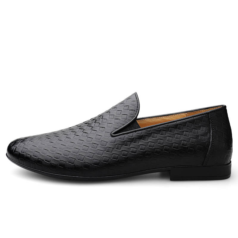 PAIBLOKS Top Grain Cow Leather Men's Casual Shoes Men's