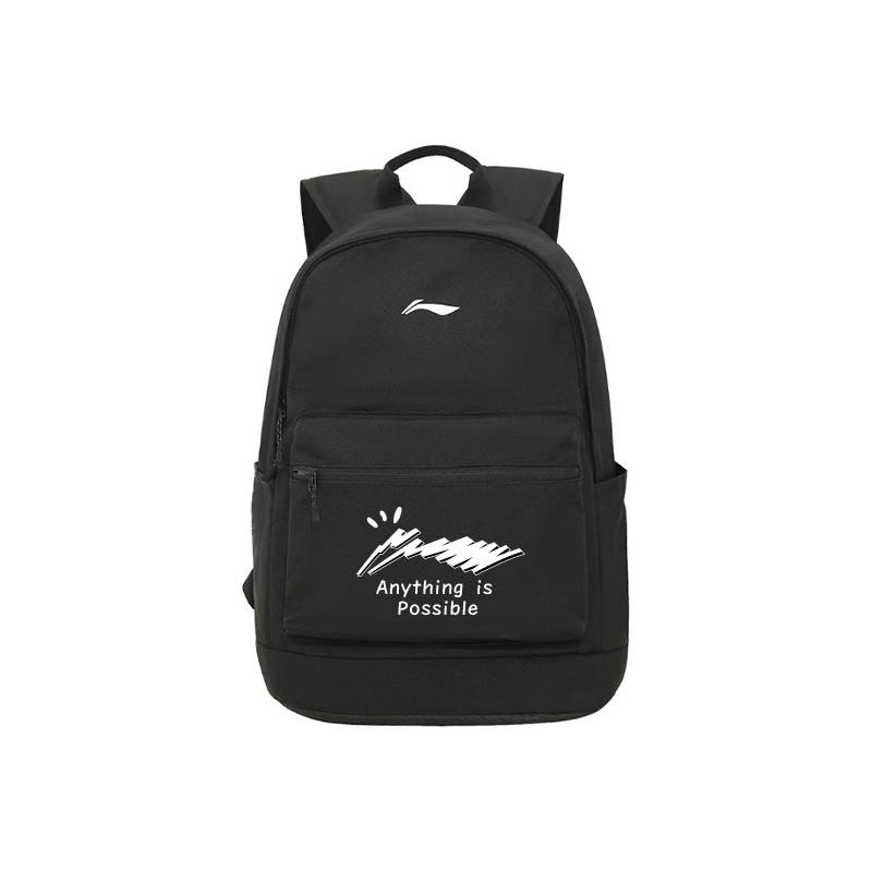 Li-Ning Li Ning Polyester Backpack Regular Unisex Standard Black