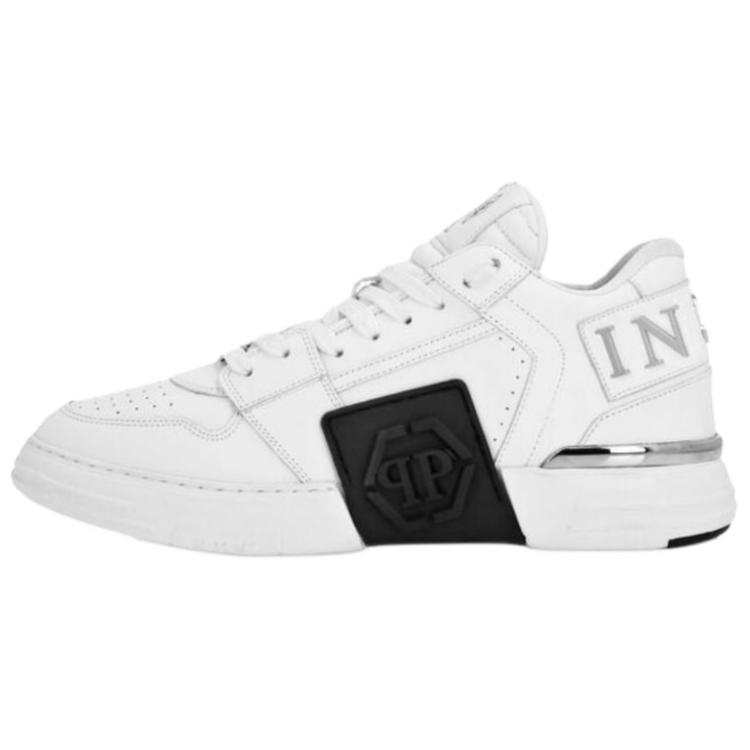 PHILIPP PLEIN Phantom Kicks Low top Skateboard Shoes Unisex White
