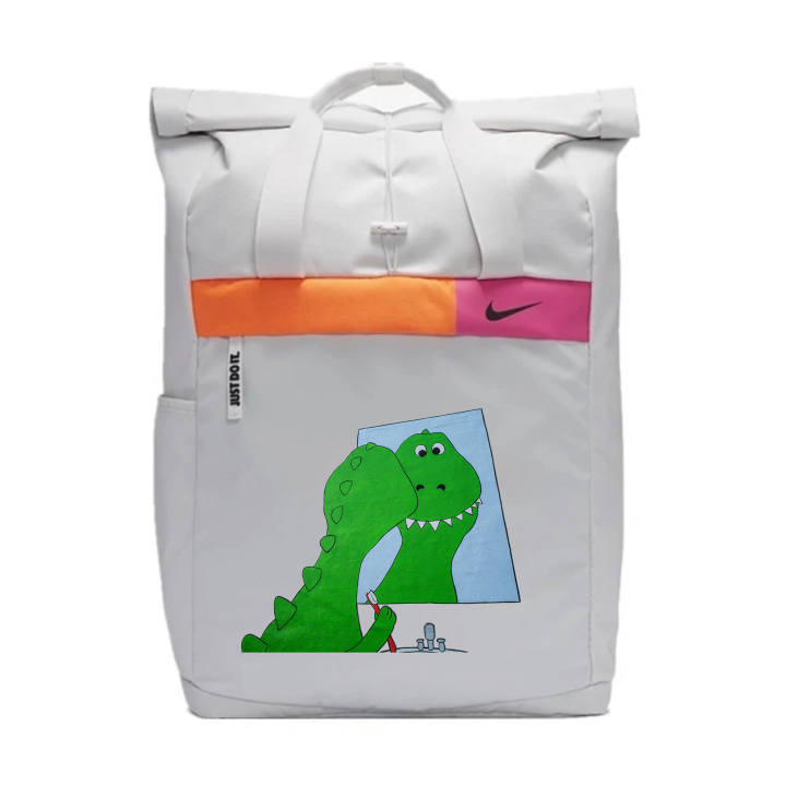 Nike Nike Fabric Little Dinosaur Backpack Unisex Light Silver Gray