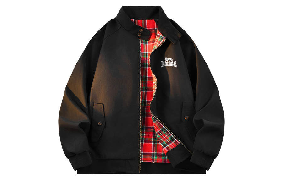 LONSDALE Jackets Unisex Lapel Moderate