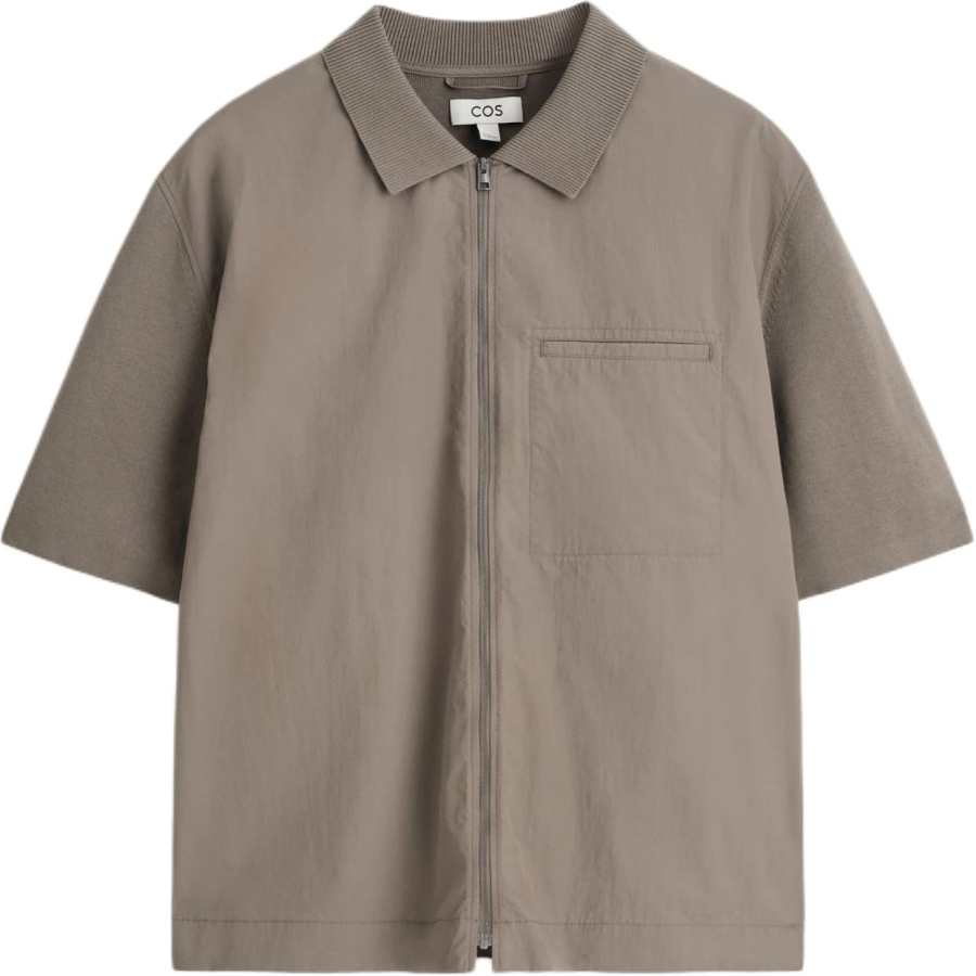 COS COS Shirts Men's Camel Lapel Moderate