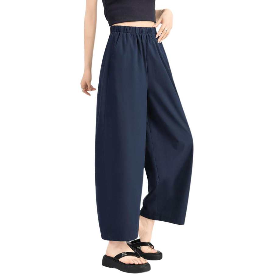 BALENO Loose Fit Comfortable Ankle Length High Rise Thin Fashion Versatile Slimming Hip Covering Lantern Pants