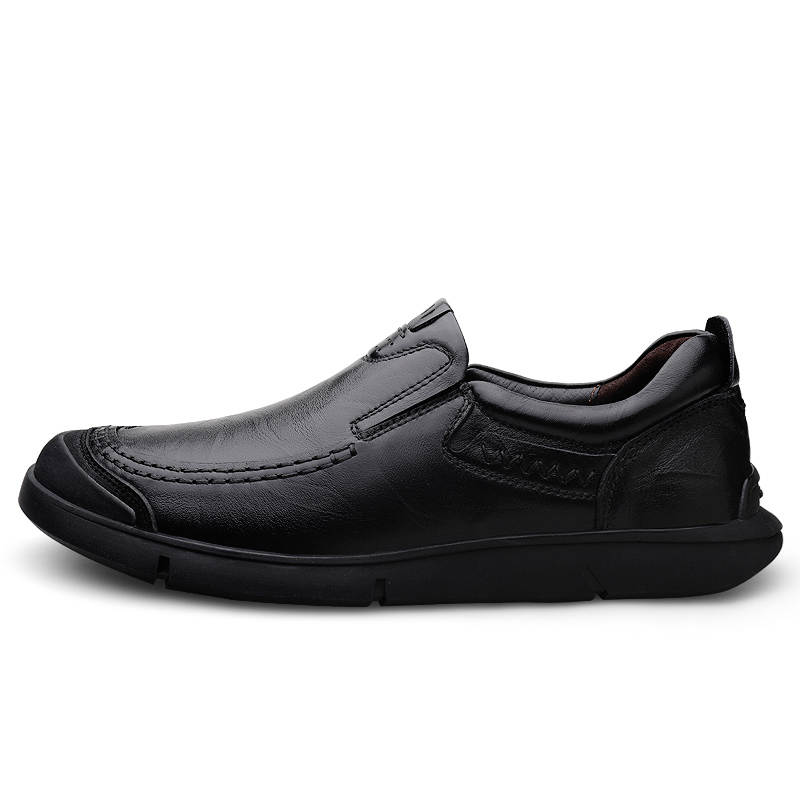 PAIBLOKS Top Grain Cow Leather Men's Casual Shoes Men's