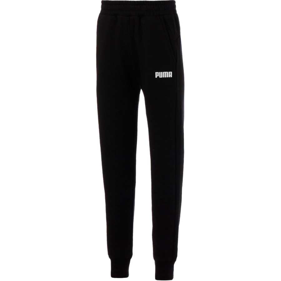 PUMA PUMA Knitted Sweatpants Men's Black Moderate Cuffed Pants