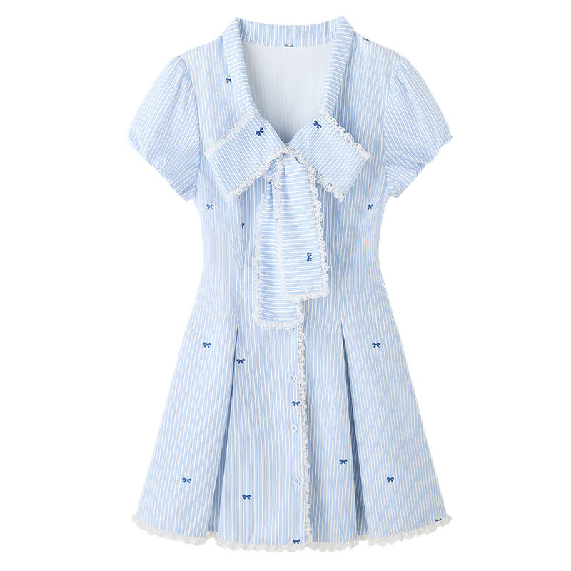 Fabric Pig Short Sleeved Dress Women's