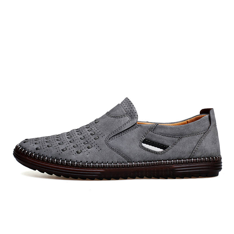 PAIBLOKS Cow Leather Men's Casual Shoes Men's