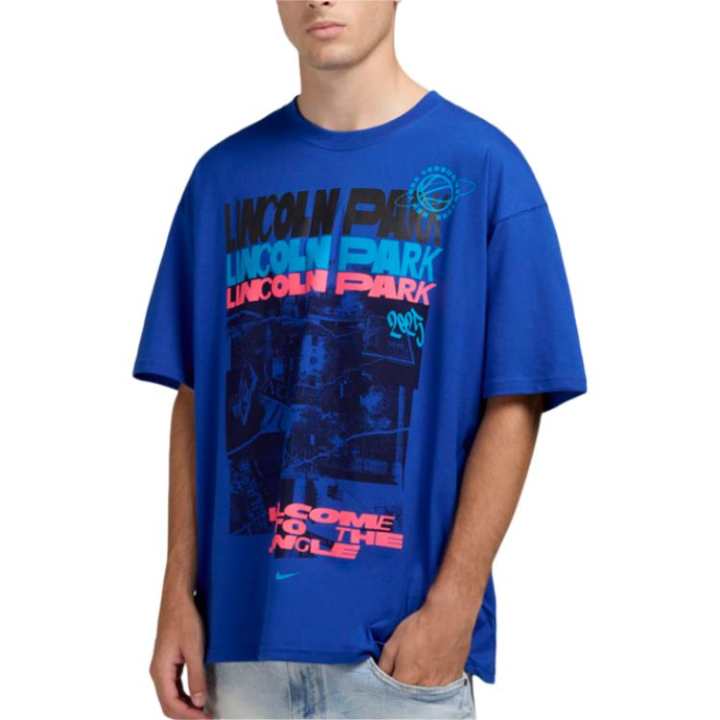 Nike Nike Clothing T Shirts Men's Blue Crew Neck