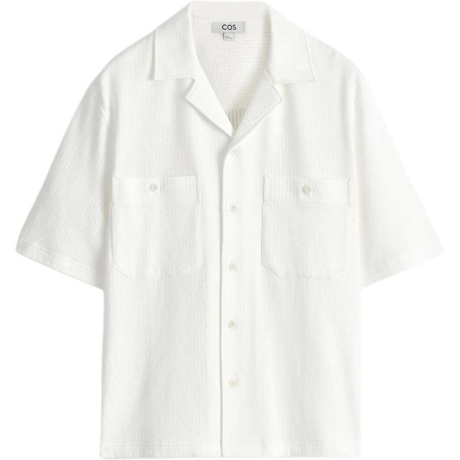 COS COS Shirts Men's White Lapel Moderate