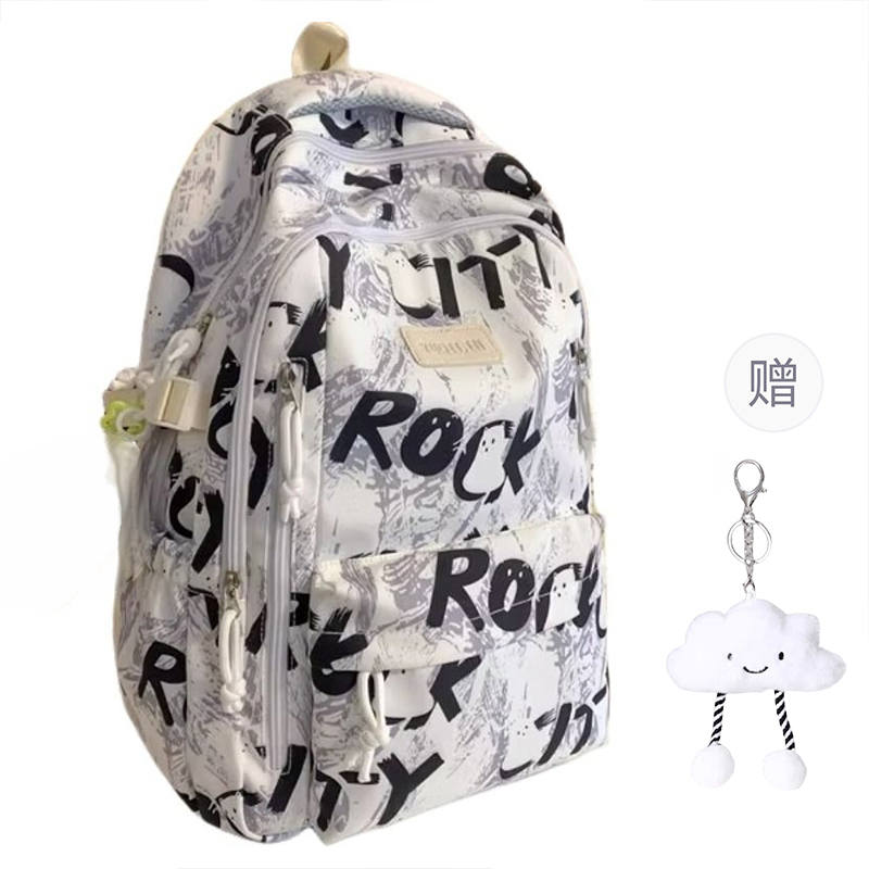 Tonlion Tonlion Nylon Fabric Backpack Unisex Multicolor