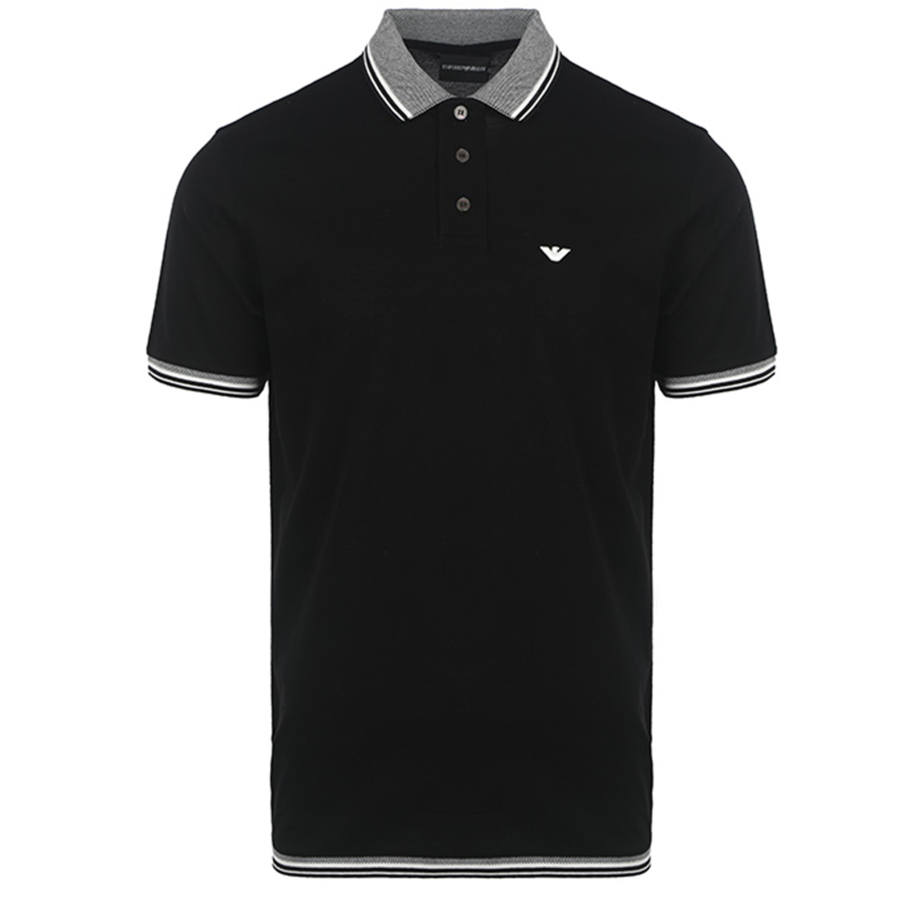 EMPORIO ARMANI Logo Embroidered Short-Sleeved Polo Shirt
