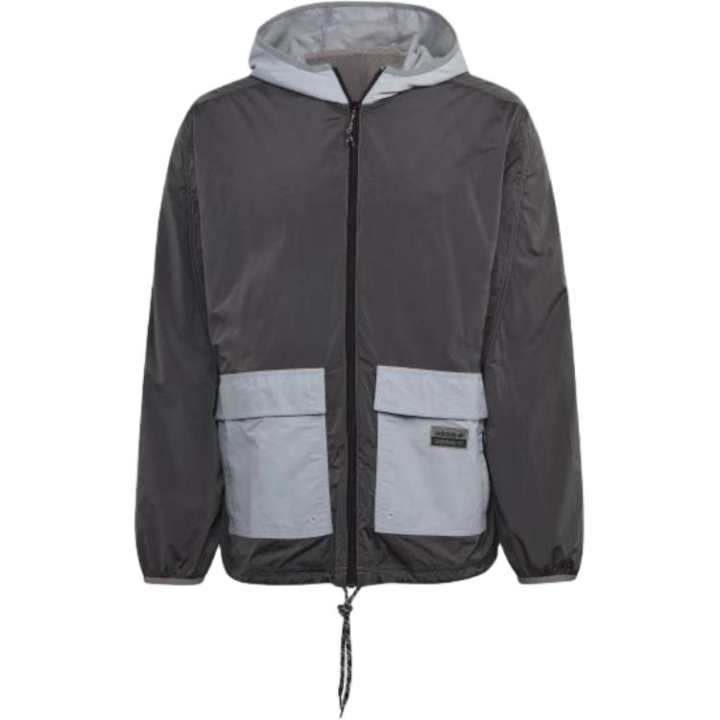 Adidas Adidas Jackets Men's Gray Hooded Moderate Workwear