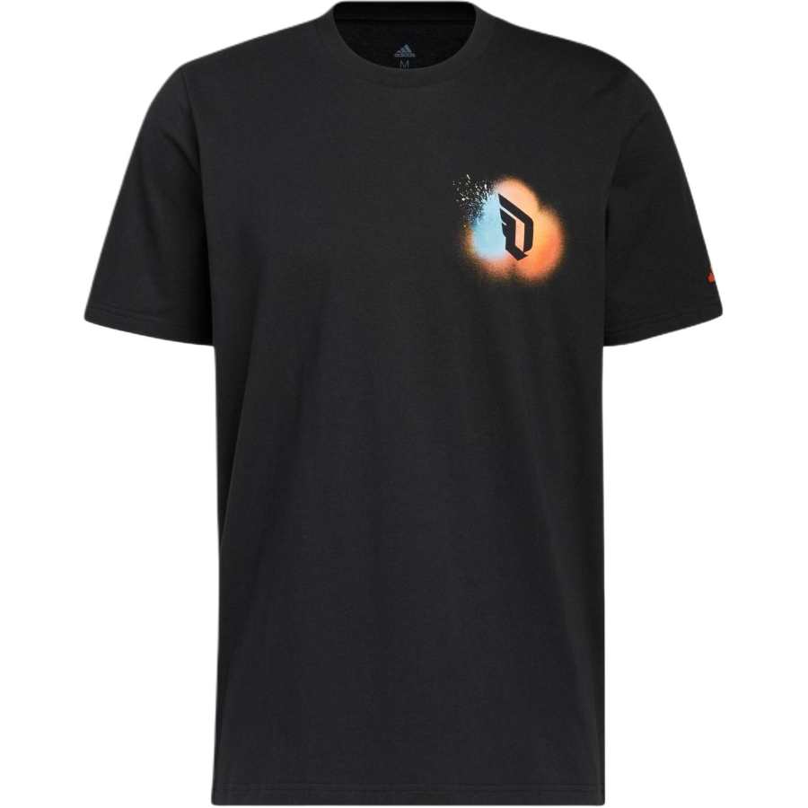 Adidas Adidas T Shirts Men's Black Crew Neck Moderate Straight Fit