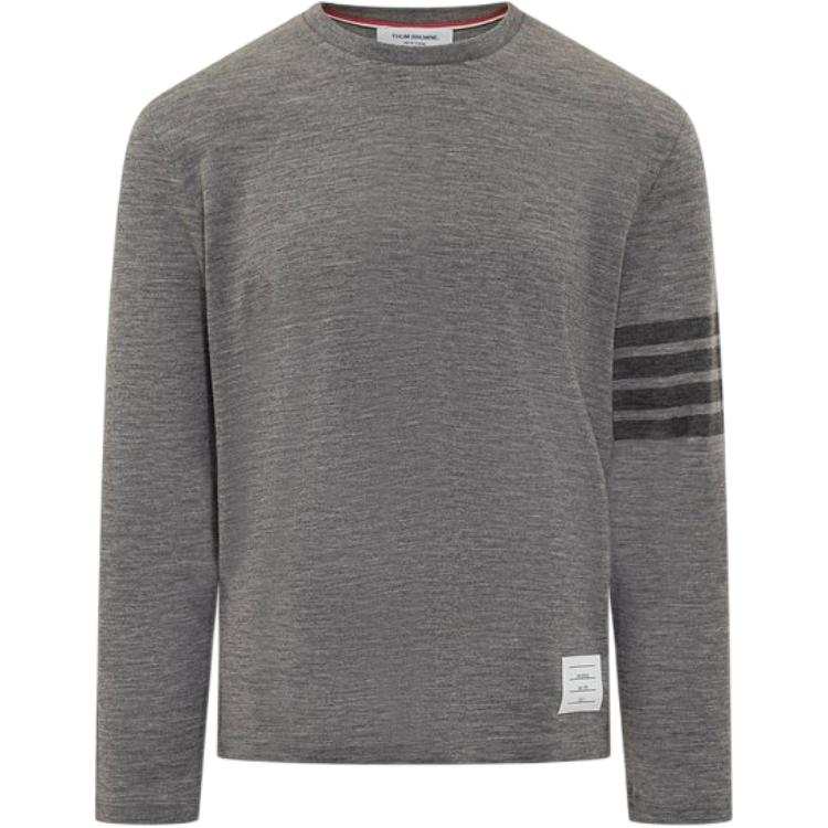 THOM BROWNE THOM BROWNE 4 Bar Long Sleeved T Shirt
