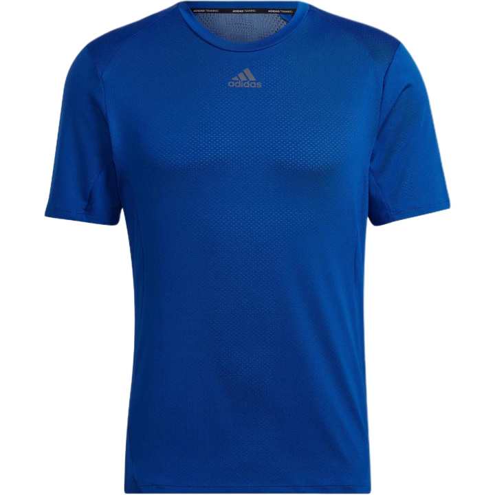 Adidas Adidas T Shirts Men's Blue Crew Neck Moderate Straight Fit